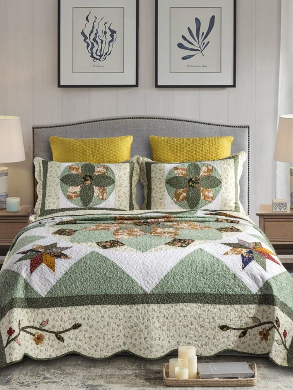 Quilts Queen Size Patchwork Bedspread Set